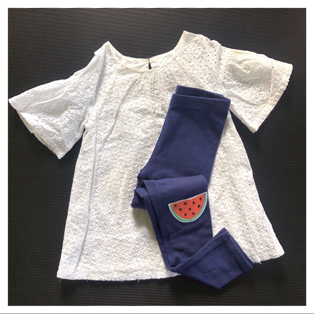 Watermelon Knee Patch Outfit